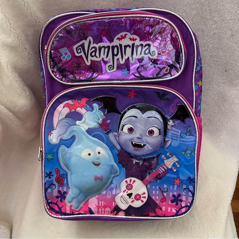 Disney Junior Vampirina Purple and Blue RUZ Backpack: NWT